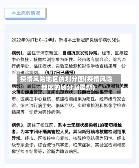 疫情风险地区的划分图(疫情风险地区的划分图最新)