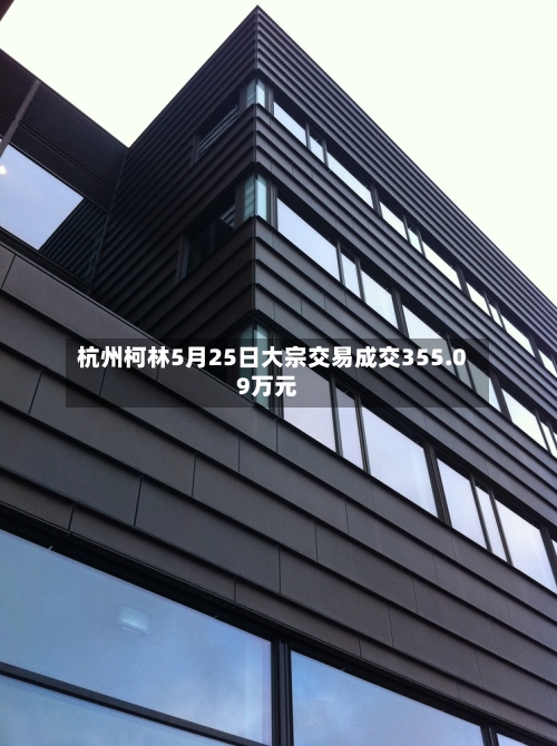 杭州柯林5月25日大宗交易成交355.09万元