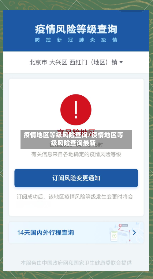 疫情地区等级风险查询/疫情地区等级风险查询最新