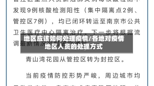 地区应该如何处理疫情/各地对疫情地区人员的处理方式