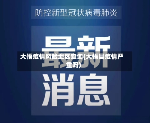 大悟疫情风险地区查询(大悟县疫情严重吗)