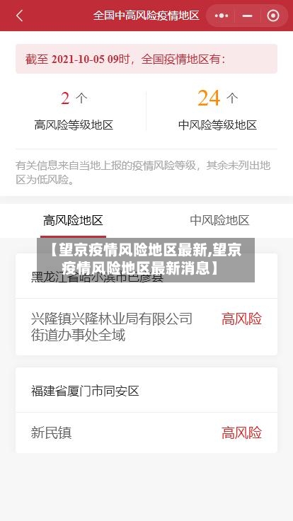 【望京疫情风险地区最新,望京疫情风险地区最新消息】