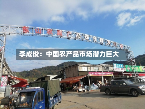 李成俊:中国农产品市场潜力巨大